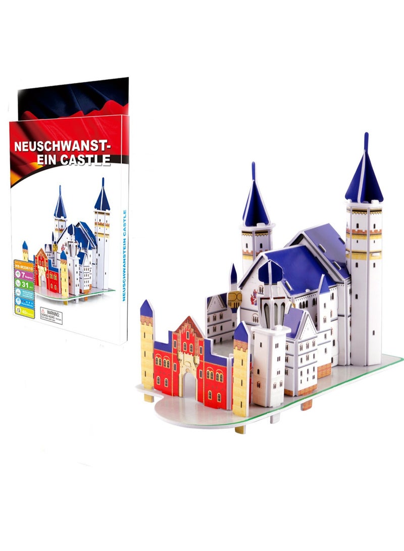World Famous Building Puzzle Neuschwanstein Castle Children's Toys - Image 1